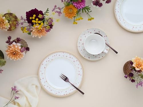 CreaTable 17527 seria Emilia 18-częściowy zestaw naczyń porcelanowy serwis do kawy - obrazek 4