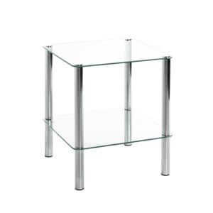 HAKU Möbel stolik kawowy metal chrom szer. 39 x gł. 39 x wys. 47 cm