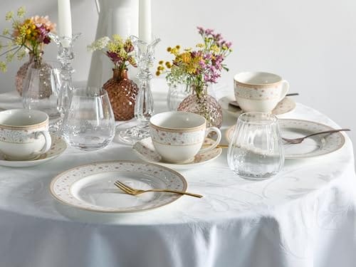 CreaTable 17527 seria Emilia 18-częściowy zestaw naczyń porcelanowy serwis do kawy - obrazek 3