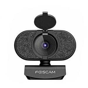 Foscam W81 8 MP Ultra HD Kamera Internetowa USB 3840 x 2160 pikseli z osłoną prywatności, wbudowanym mikrofonem i redukcją szumów - idealna do wideo-konferencji, lekcji online i transmisji na żywo