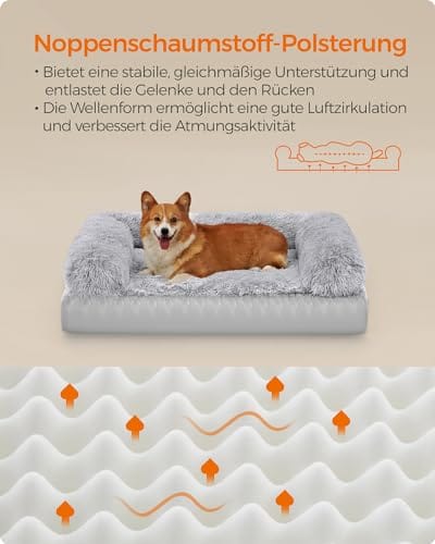 Feandrea FluffyHug Legowisko dla psa, średnie legowisko-kanapa dla min - obrazek 4