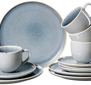 Serwis do kawy Skagen Stone, 12-częściowy, szaro-niebieski