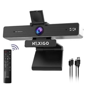 NexiGo N930AF AutoFocus Kamera Internetowa z Mikrofonem Stereo i Osłoną Prywatności - Kamera Internetowa USB 1080p FHD Kompatybilna z Zoom/Skype/Teams/Webex PC Mac