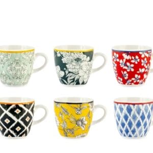Zestaw do Kawy H&H - Kolekcja COLOURFUL: Świeże i ekskluzywne dekoracje dla letniego i kolorowego stołu