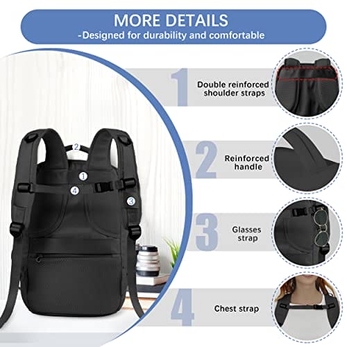 plecak podróżny 40x20x25 dla ryanair bagaż podręczny plecak damski ple - obrazek 11