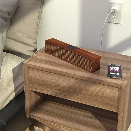 Głośniki Bluetooth, Smalody Głośnik PC Klasyczny przenośny drewniany g - obrazek 5