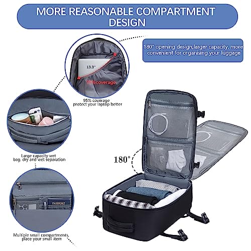 plecak podróżny 40x20x25 dla ryanair bagaż podręczny plecak damski ple - obrazek 10