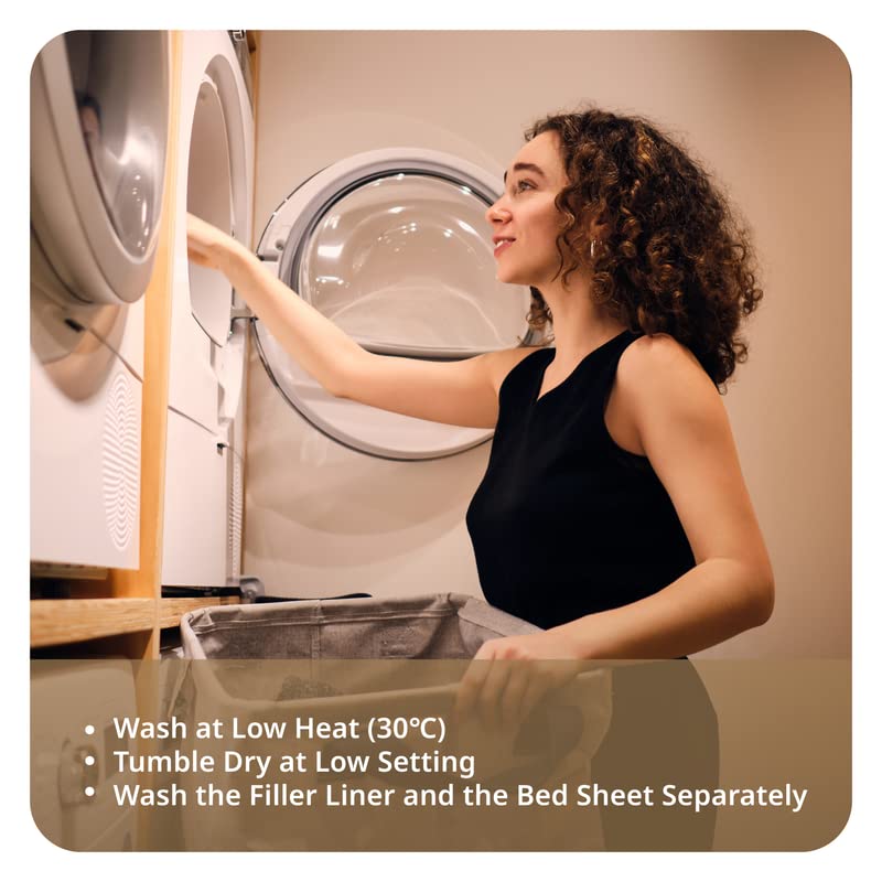 Ellie-Bo Duże legowisko dla psa 87 x 57 x 10 cm z wodoodporną osłoną w kolorze zielonym z brązową lamówką do klatki dla psów 91 cm - obrazek 6