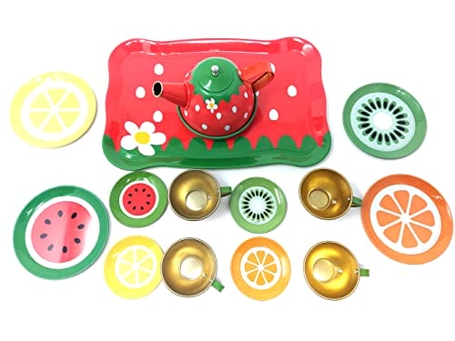 Serwis do kawy premium z metalu 14-częściowy zestaw akcesoriów kuchennych dla dzieci - obrazek 7