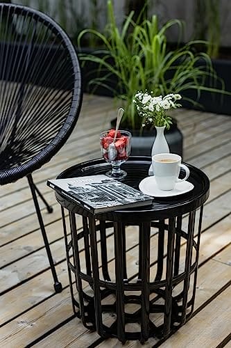 BranQ - Home essential: Designerski, funkcjonalny i nowoczesny stolik kawowy Zen, czarny - obrazek 5