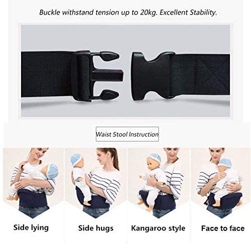 ThreeH Nosidełko biodrowe dla niemowląt i małych dzieci z uchwytem na - obrazek 2