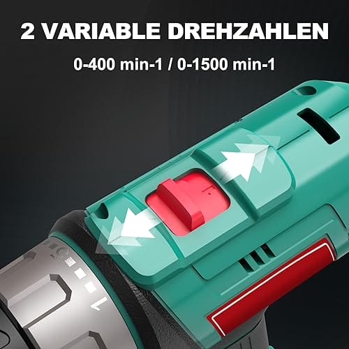 HYCHIKA wiertarka akumulatorowa 18 V 35 Nm 21 + 1 pozycje do regulacji momentu obrotowego i dwie prędkości do wiercenia śrub i otworów w metalu i drewnie. - obrazek 5