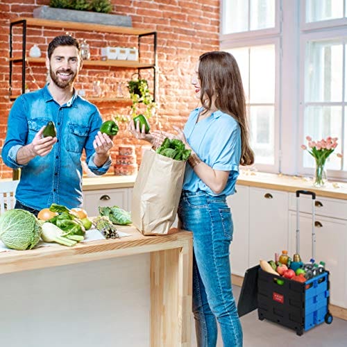 Praktyczny wózek na zakupy Relaxdays - wygodne i funkcjonalne rozwiązanie - obrazek 8