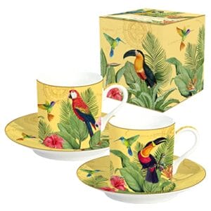 Easy Life PUDEŁKO 2 Kubki CAFE 75CL Z PORCELAINY