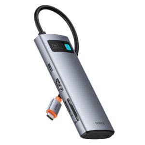 Baseus Koncentrator USB C 7 w 1 z 4K@60Hz HDMI, 100W PD, 3 USB A, Czyt