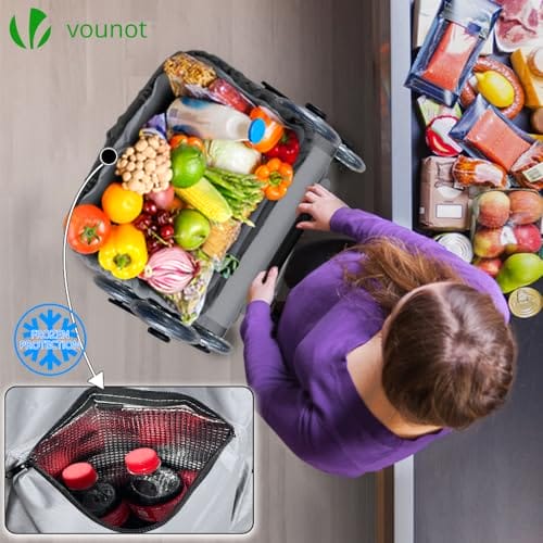 VOUNOT - Wygodne i pojemne wózki na zakupy - obrazek 4