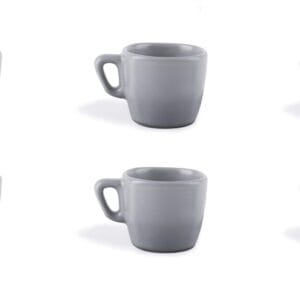 Excelsa Eclipse Zestaw 6 filiżanek do kawy szarej ceramiczna Stoneware pojemność 70 Ml.