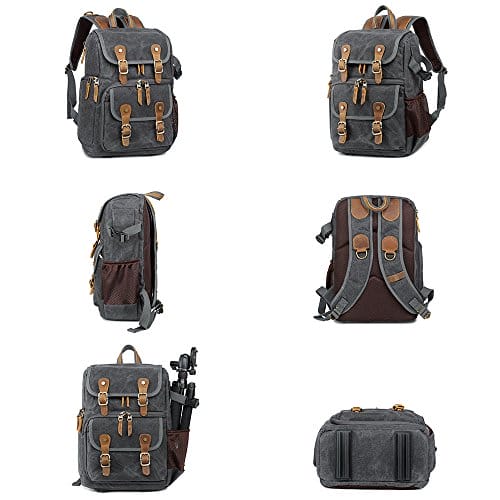 Plecak fotograficzny YuanWen - duży, wodoodporny i odporny na wstrząsy, idealny dla lustrzanek cyfrowych SLR/DSLR - obrazek 5