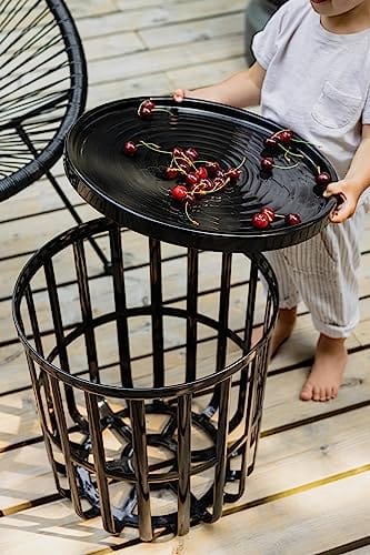 BranQ - Home essential: Designerski, funkcjonalny i nowoczesny stolik kawowy Zen, czarny - obrazek 4