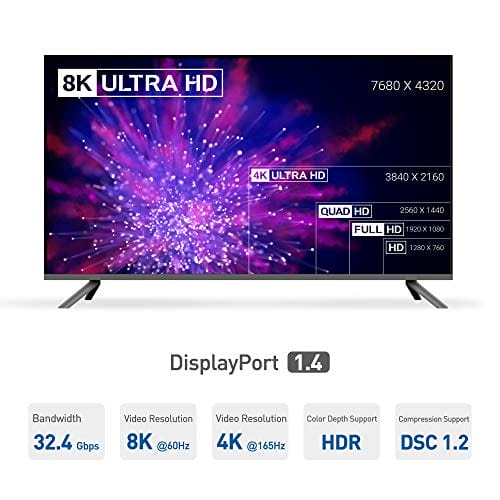 Cable Matters adapter USB C DisplayPort 8K, 2 x USB 2.0, Ethernet 480 - obrazek 6