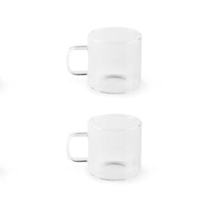 Excelsa Essential Set 6 filiżanek do kawy szkło borokrzemianowe pojemność 140 ml.