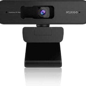 NexiGo Kamera internetowa z certyfikatem Zoom N940P 2K z funkcją zoomu pilotem zdalnego sterowania i oprogramowaniem czujnik Sony_Starvis 1080p @ 60 kl./s 3 x zoom mikrofon Dual Stereo