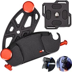 Metalowy plecak z klipsem na aparat fotograficzny - PANSYFEN