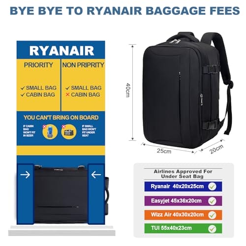 Torba kabinowa 45 x 36 x 20 do nowego Easyjet, torby na bagaż podręczn - obrazek 13