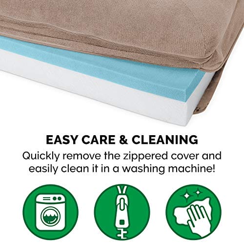 Furhaven chłodzący żel z pianki pamięciowej górna łóżko dla psa i kotó - obrazek 6