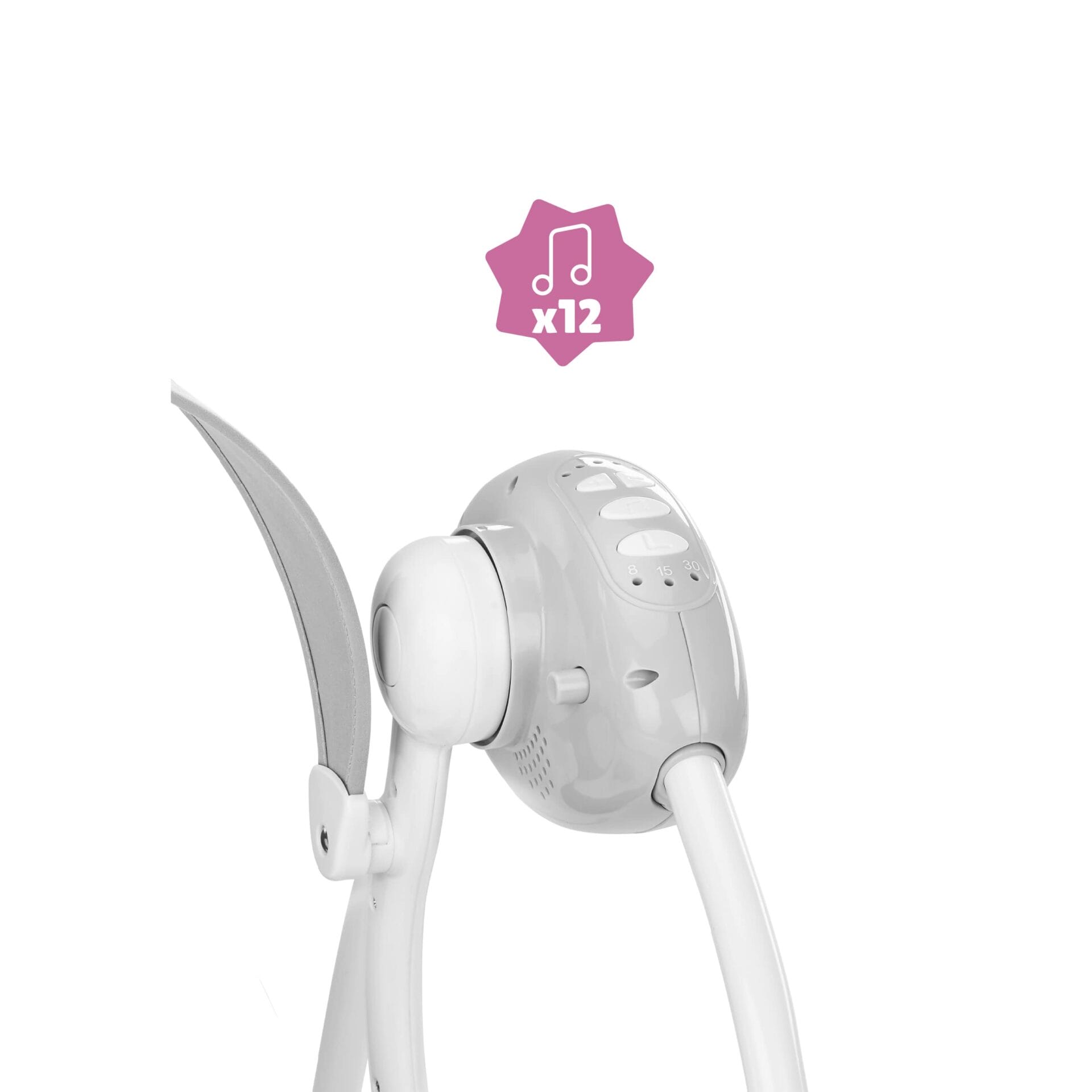 Badabulle Komfortowe krzesło huśtawkowe dla niemowląt od urodzenia - obrazek 4