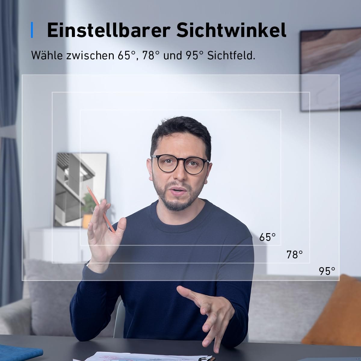 Anker Work C310 Kamera internetowa 4K, 12 MP, 1080p, 60 FPS, HDR, auto - obrazek 3