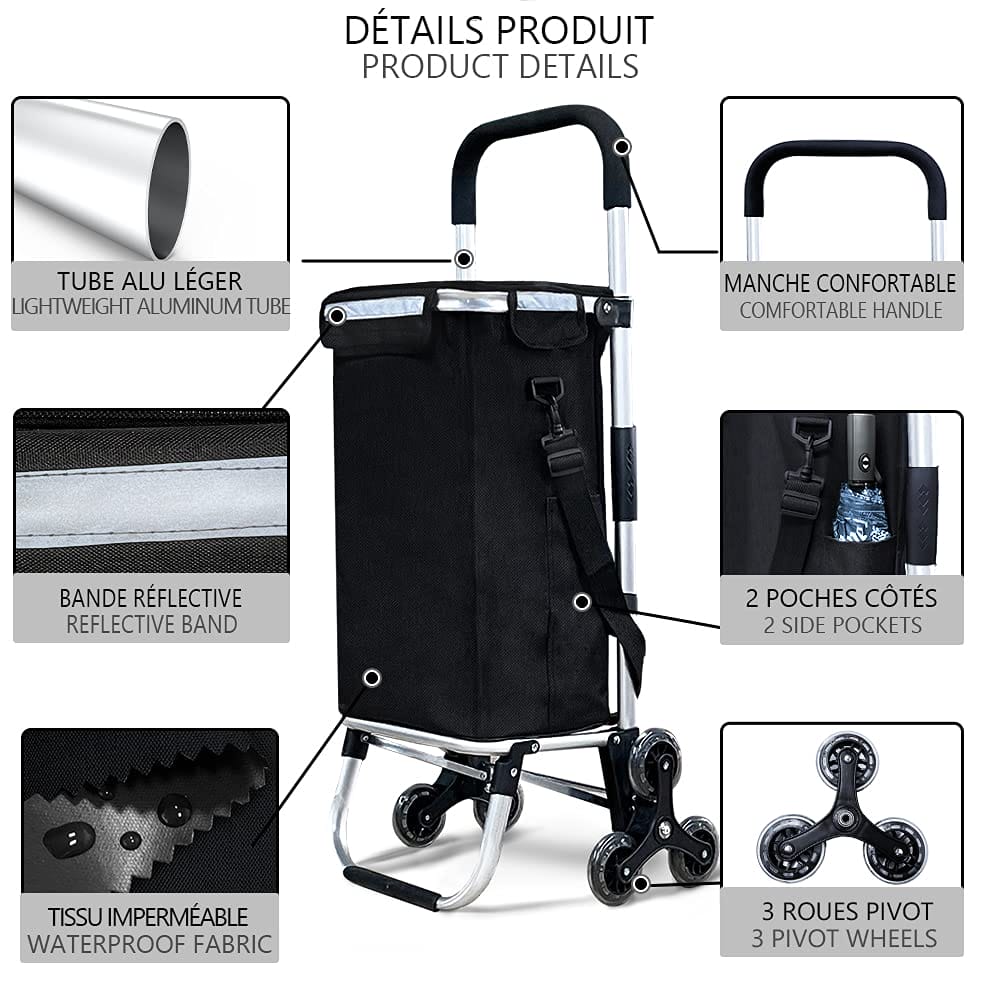 VOUNOT - Wygodne i pojemne wózki na zakupy - obrazek 7