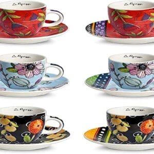 Egan Zestaw 6 Filiżanki Kawy Leczki ML 100