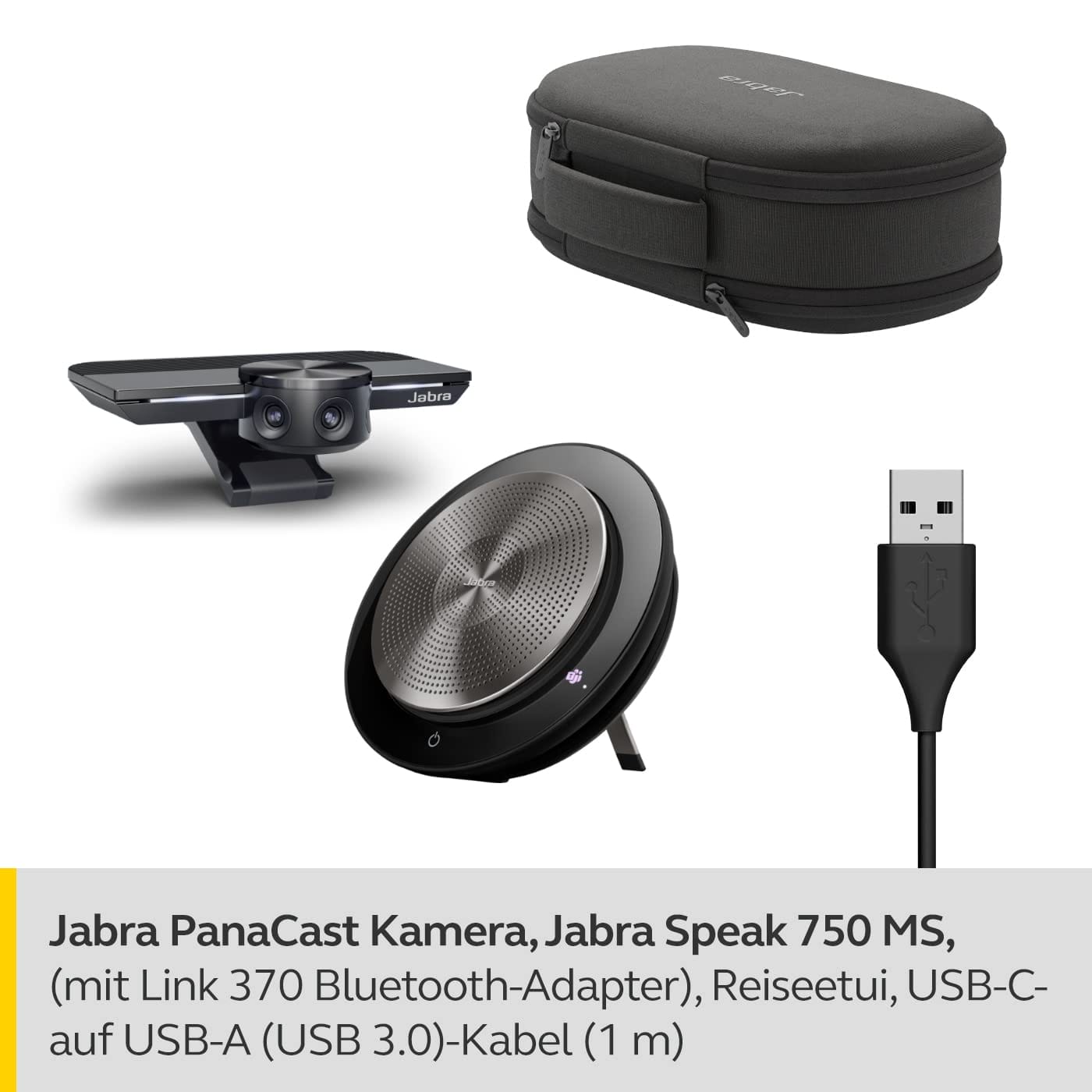 Jabra PanaCast Meet Anywhere - Zestaw do wideokonferencji 180° 4K z Jabra Speak 750 - Certyfikat MS Teams, Zoom, Google Meet - obrazek 7