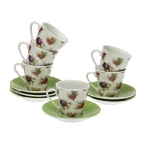 ZESTAW 6 TAZAS CAFE STRAWBERRY