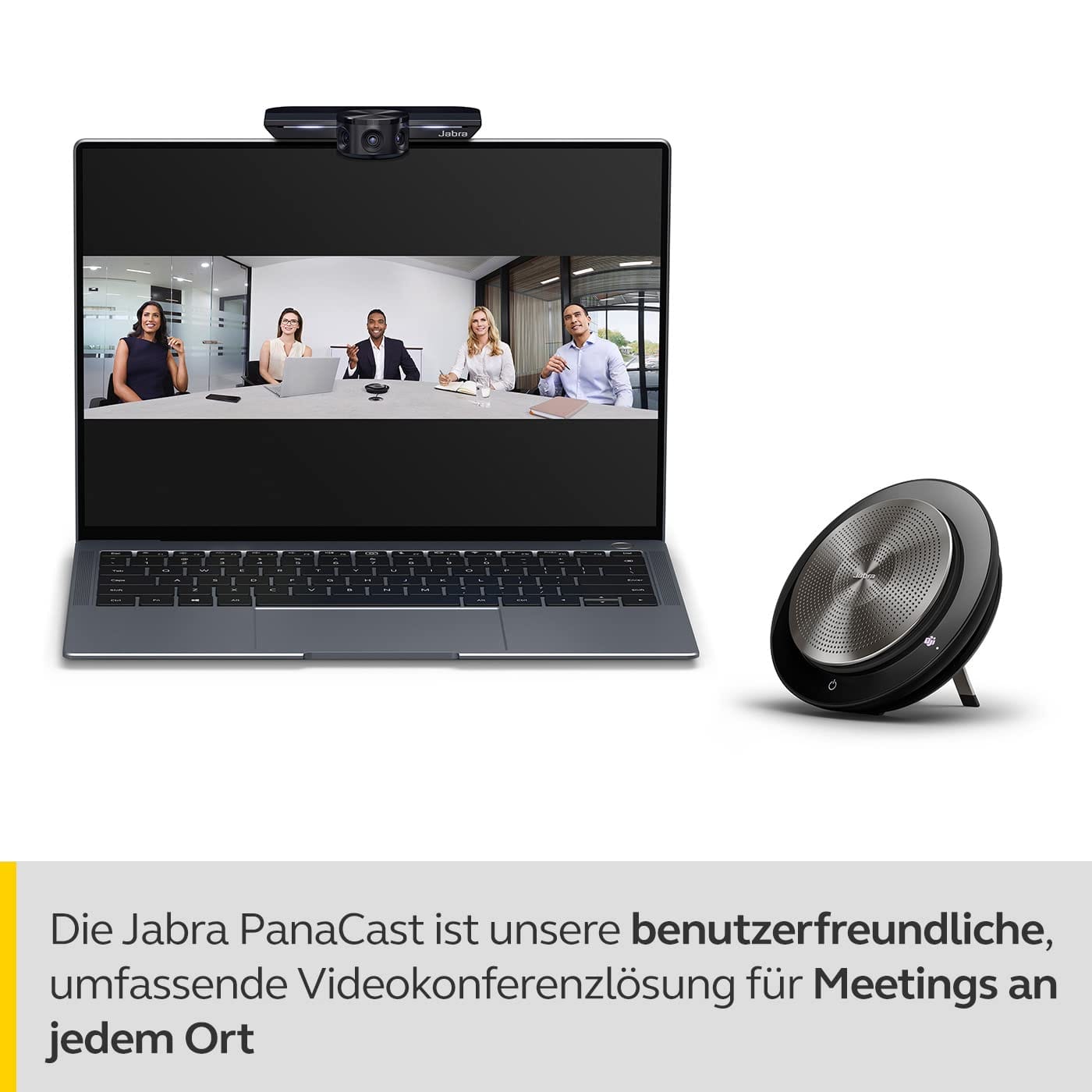 Jabra PanaCast Meet Anywhere - Zestaw do wideokonferencji 180° 4K z Jabra Speak 750 - Certyfikat MS Teams, Zoom, Google Meet - obrazek 6