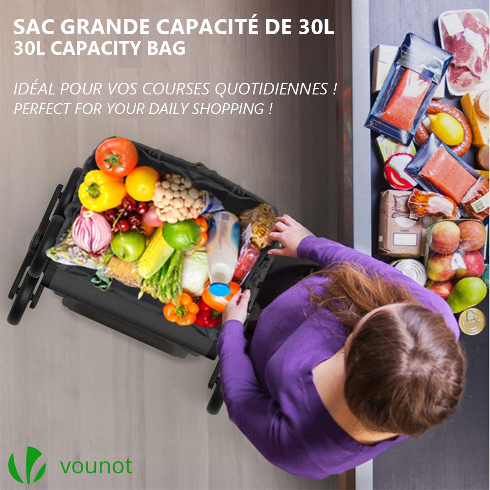 VOUNOT - Wygodne i pojemne wózki na zakupy - obrazek 5