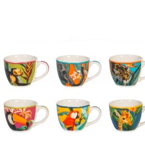 H&h zestaw 6 filiżanek tropikalnej kawy DC 90