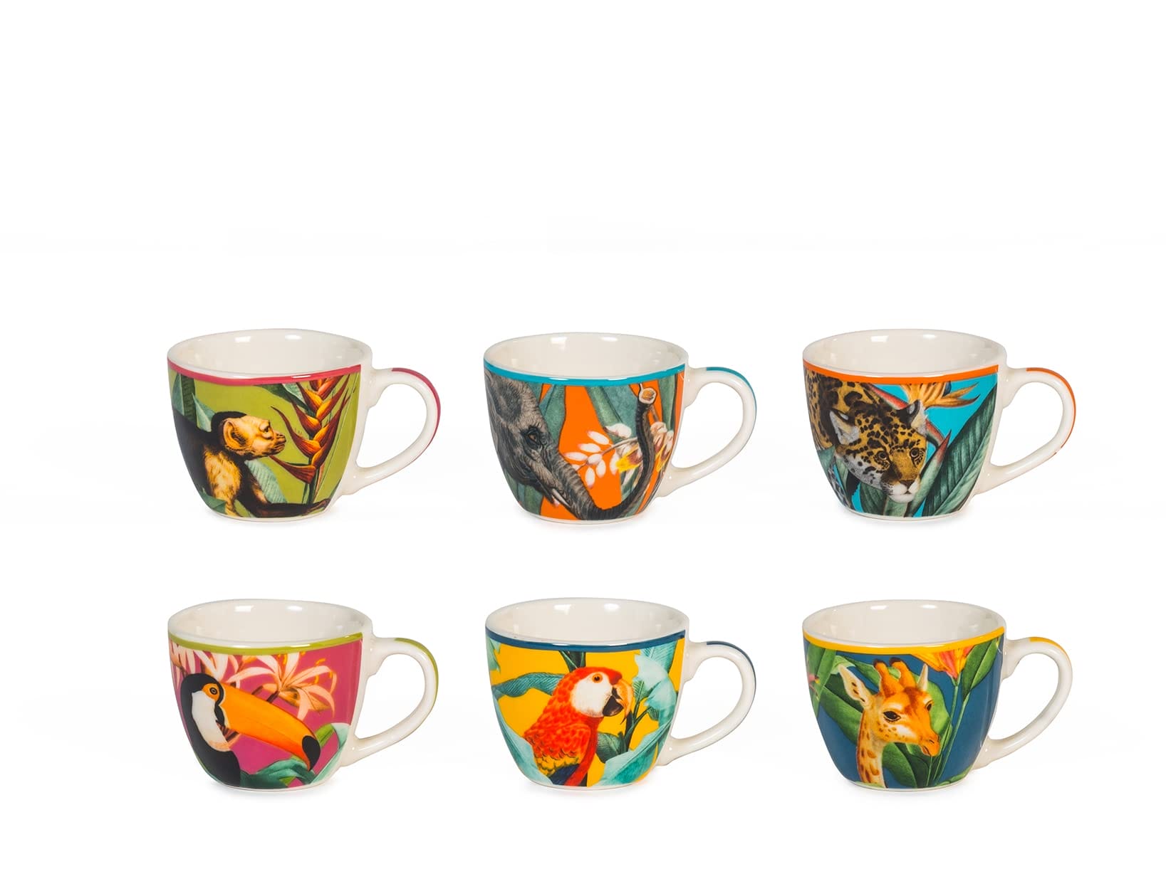 H&h zestaw 6 filiżanek tropikalnej kawy DC 90