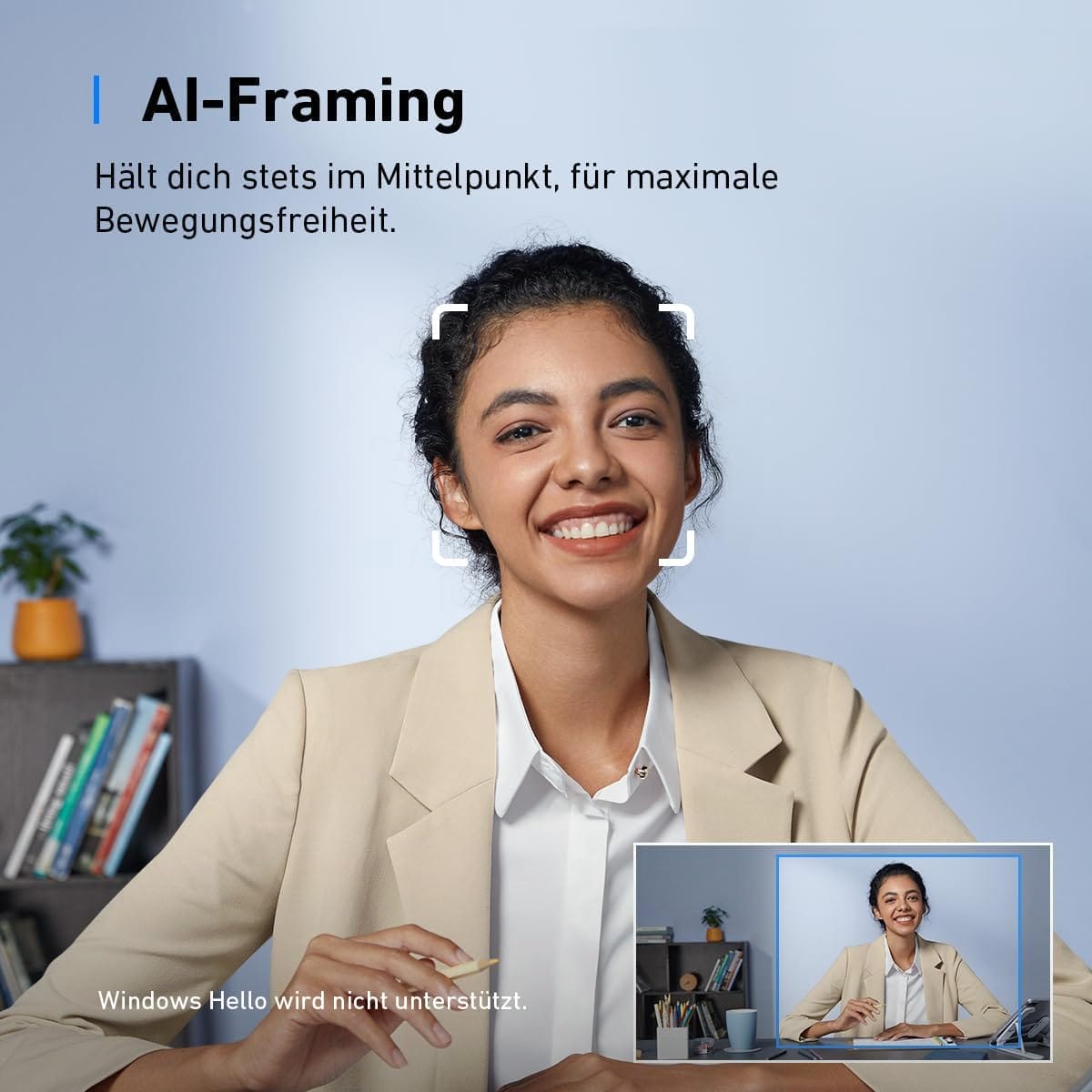 Anker Work C310 Kamera internetowa 4K, 12 MP, 1080p, 60 FPS, HDR, auto - obrazek 5