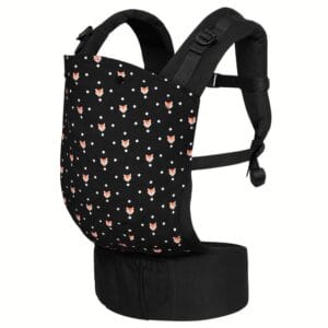 DROMADER Fox Nosidełko Biodrowe - Ergonomiczne Nosidełko dla Dzieci 7-20 kg - Noszenie z Przodu i z Tyłu - Regulowane Pasy - Wykonane Ręcznie ze 100% Bawełny - Można Prać w Pralce