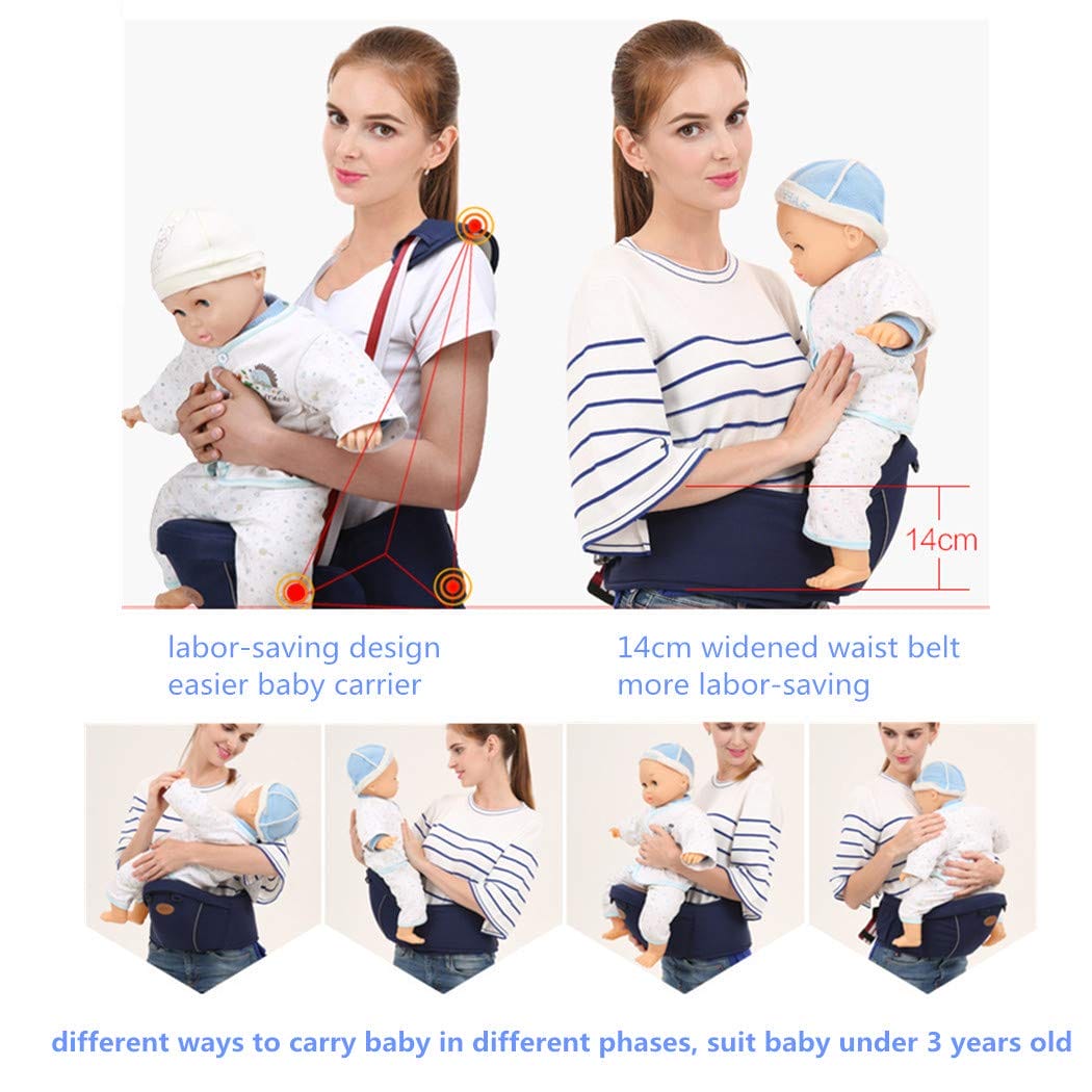 Ergonomiczne nosidełko dla niemowląt Hipseat z paskiem na ramię, stołe - obrazek 2