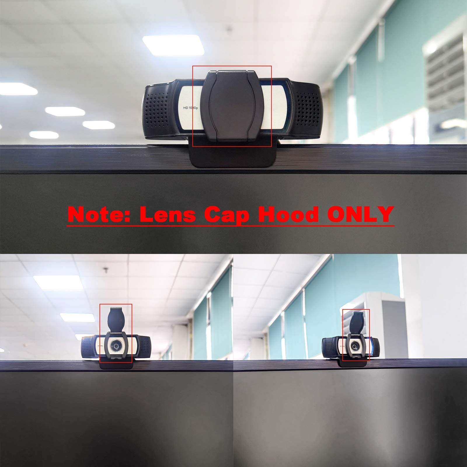 HUAYUWA Osłona przeciwsłoneczna z ochroną przed wzrokiem do kamery internetowej Logitech HD Pro C920 C922 C930e - Kompatybilna część zamienna, wysokiej jakości ABS, łatwa w użyciu - Kamerki internetowe - obrazek 7