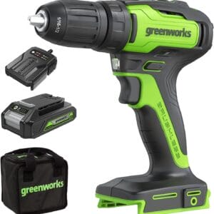 Greenworks GD24DD35K2 Wiertarko Wkrętarka Akumulatorowa z Silnikiem Be