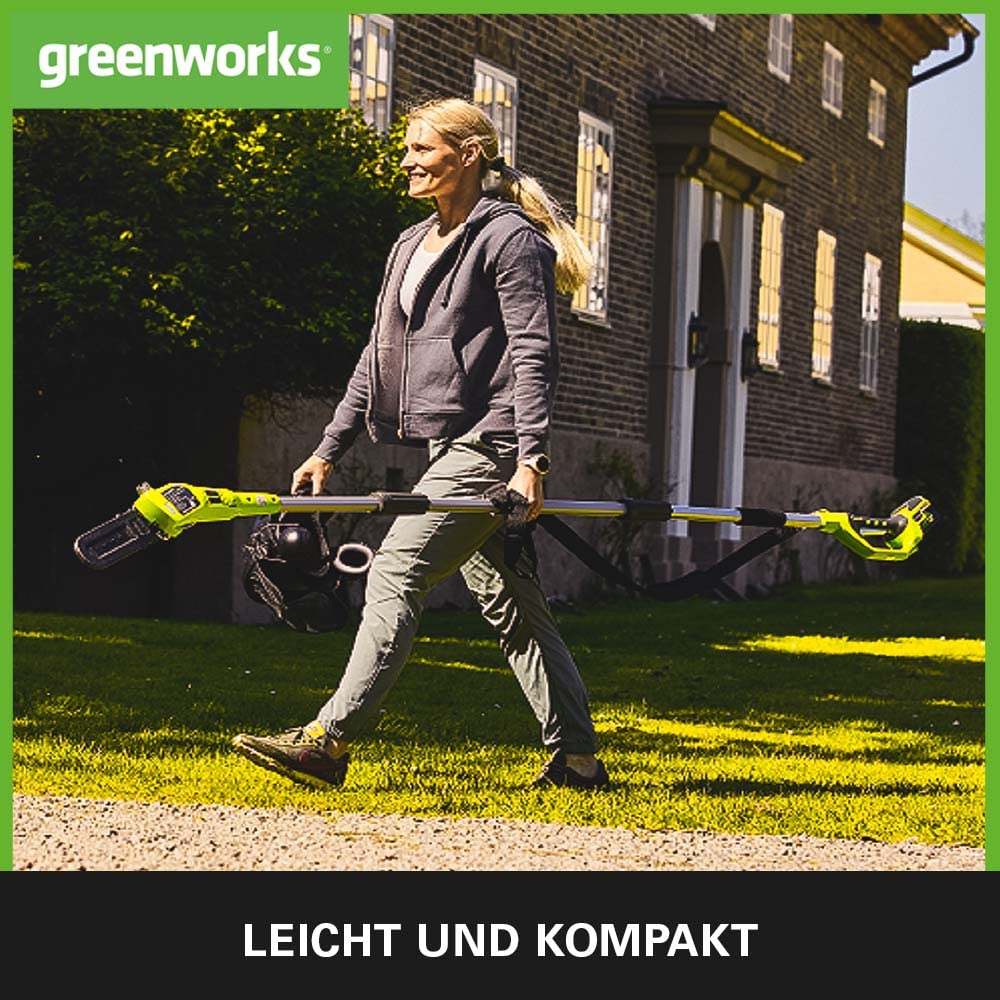 Greenworks G40PSF Akumulatorowa Pilarka na Wysięgniku, Ostrze 20cm, Sz - obrazek 4