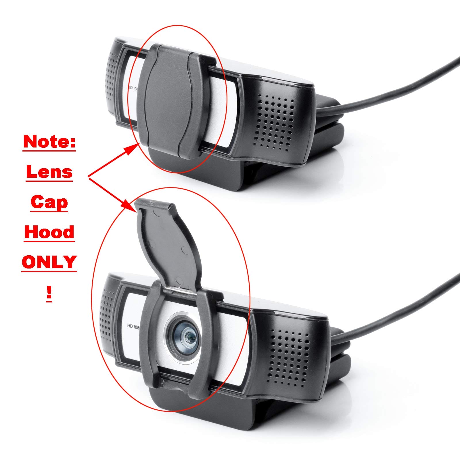 HUAYUWA Osłona przeciwsłoneczna z ochroną przed wzrokiem do kamery internetowej Logitech HD Pro C920 C922 C930e - Kompatybilna część zamienna, wysokiej jakości ABS, łatwa w użyciu - Kamerki internetowe - obrazek 4