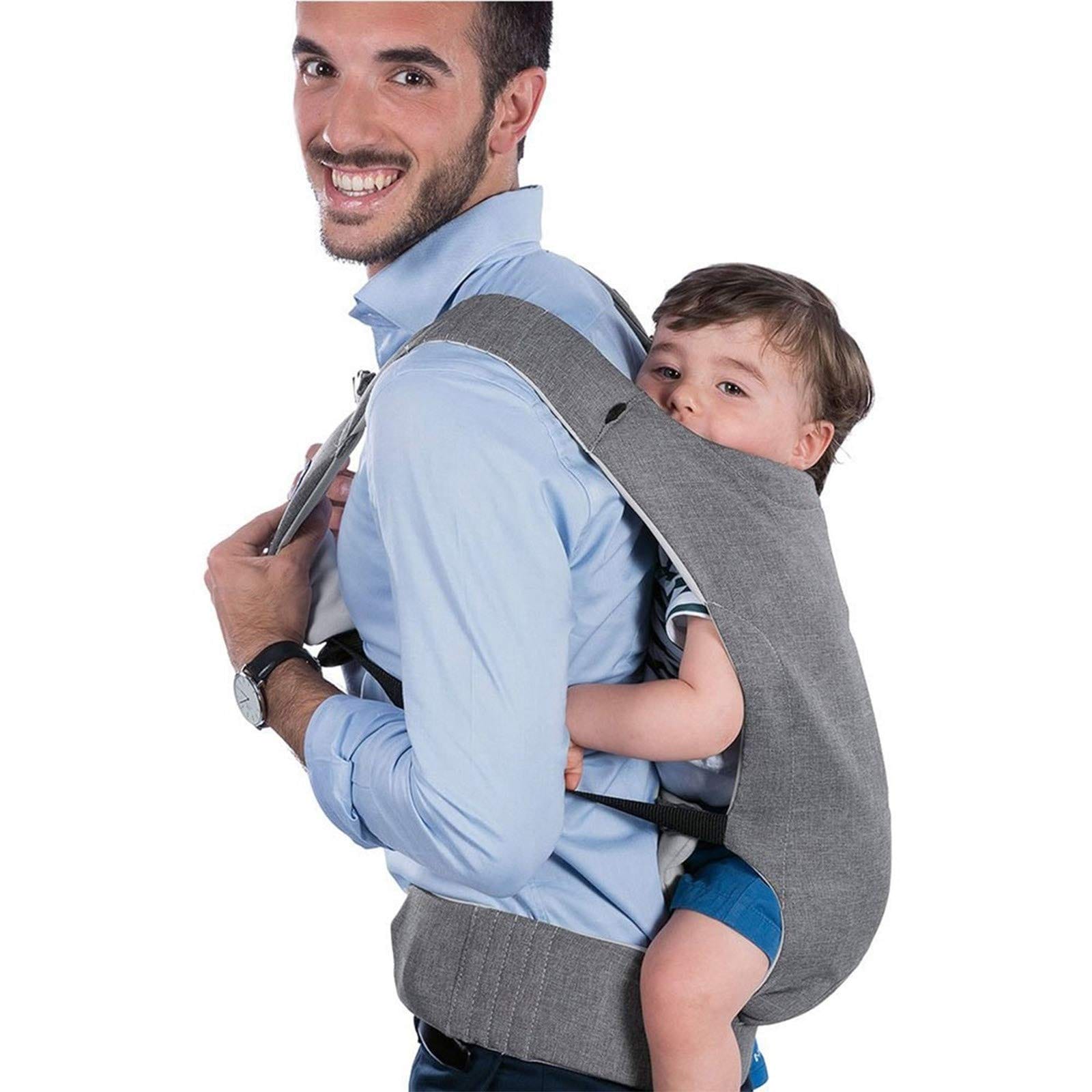 Chicco Nosidełko dla niemowląt Myamaki Complete New ergonomiczne i bezpieczne dla niemowląt biodra i plecy oddychająca tkanina 3D od urodzenia do 15 kg szary - obrazek 2