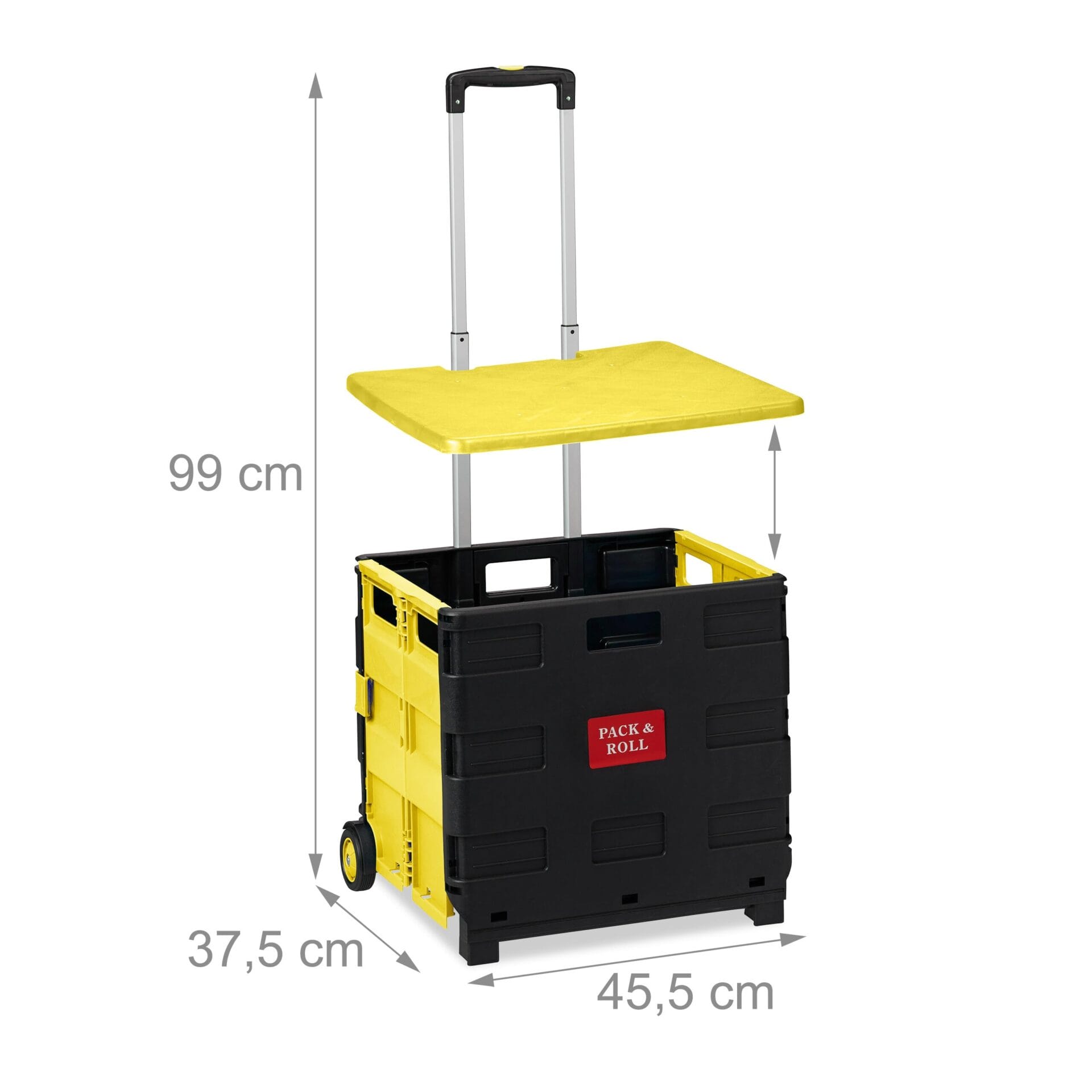 Praktyczny wózek na zakupy Relaxdays - wygodne i funkcjonalne rozwiązanie - obrazek 7