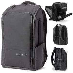 Gomatic Travel Pack 20-30 l | Plecak Dzienny | Torba Podróżna | Plecak Podróżny | Torba na Laptopa | Plecak na Komputer | Plecak Gimnastyczny | Torba do Noszenia na Co Dzień – Wodoodporny Czarny