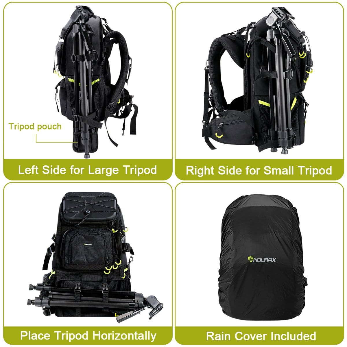 Endurax Bardzo duży plecak na aparat DSLR/SLR na wędrówki trekking z kieszenią na laptopa 156 cala 001 - obrazek 3